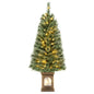 4 FT Artificial Christmas Tree, Xmas Entrance Tree with 100 LED Lights