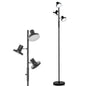 GiantexUK 3-Lights Floor Lamp, Industrial Standing Corner Lamp with Rotatable Light Heads, Adjustable Brightness & Weight Base