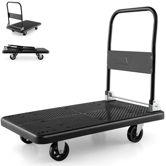 GiantexUK 400KG Folding Platform Trolley (92x60x87cm, 400kg)