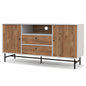 GiantexUK Storage Sideboard, Wooden Buffet Cabinet with 2 Drawers, 2 Sliding Doors, Open Compartment