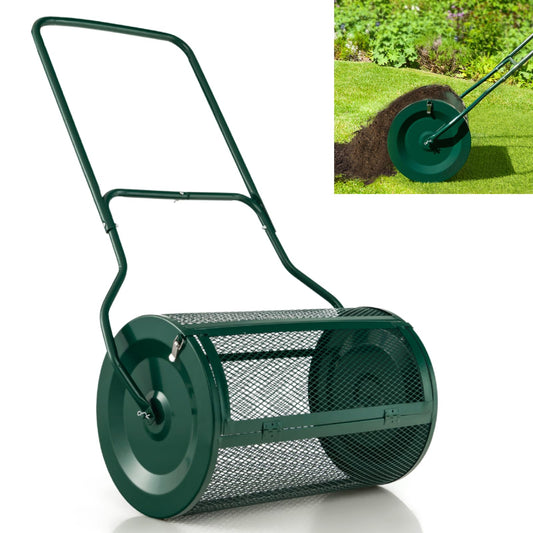 GiantexUK 27’’ Compost Spreader, Peat Moss Seeding Manure Fertiliser Garden Spreader Roller