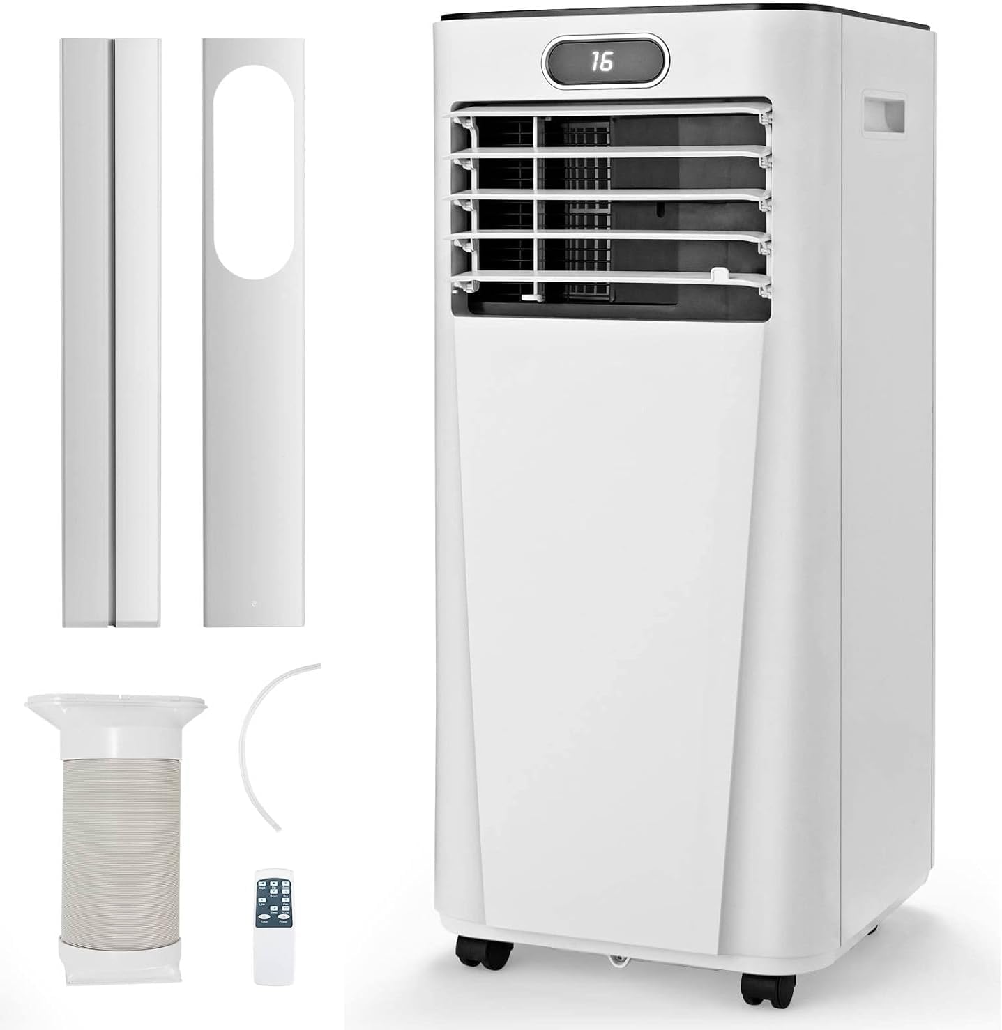 GiantexUK 9000BTU Portable Air Conditioner, 3 in 1 Mobile Air Cooler, Dehumidifier, Fan with Sleep Mode, Remote Control & 24H Timer(with Australia-To-UK Converter Unit)