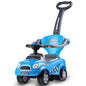 3 in 1 Ride on Push Car, Baby Push Along Car with Parent Handle Push Bar