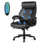 PU Leather Massage Office Chair, 400LBS Big and Tall Ergonomic Computer Chair with 5 Modes Massage Function