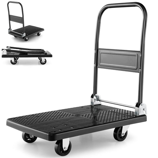 GiantexUK 200KG Folding Platform Trolley (72x48x81cm, 200kg)