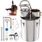 GiantexUK 3 Pots Home Distiller Moonshine Still, 8.5Gal 38L Stainless Steel Water Alcohol Spirits Boiler