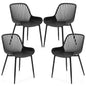 Dining Chairs Set of 4, Modern Kitchen Chairs with Lattice Backrest