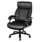 400LBS Big & Tall Executive Office Chair, Height Adjustable PU Leather Computer Desk Chair with Rocking Backrest