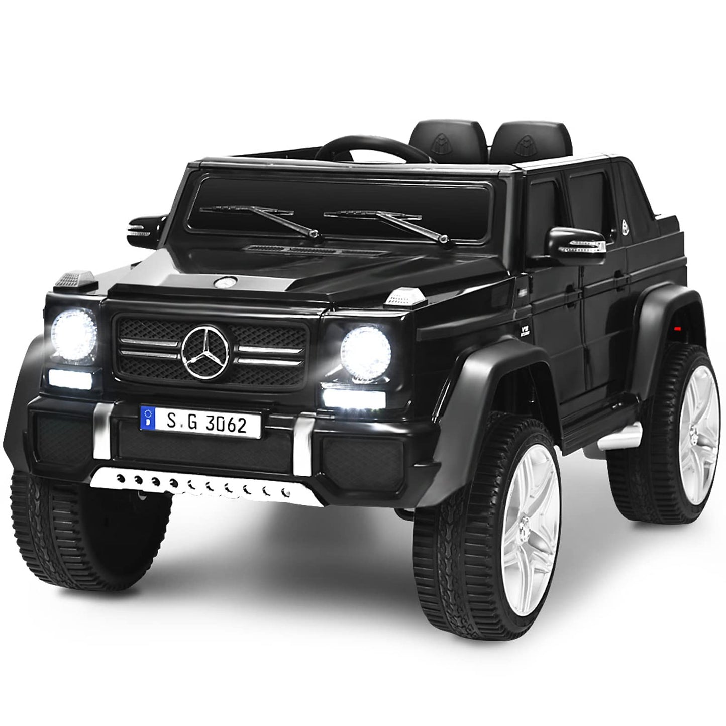 Kids Ride On Car, Licensed Mercedes Benz 12V Battery-powered Electric Vehicle Toy with 2 Motors