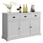 GiantexUK Kitchen Sideboard, Freestanding Buffet Cabinet with 3 Drawers, Doors Cabinets & Adjustable Shelf