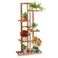 5-Tier Plant Stand, 6 Potted Flower Rack High Low Display Shelf (5 Tiers, without Fence)