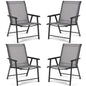 GiantexUK Folding Outdoor Dining Chairs Set of 2/4