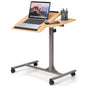 Mobile Laptop Table, Height Adjustable Computer Desk with Rolling Casters & Tilting Desktop