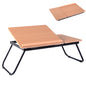 Folding Laptop Bed Table, Adjustable Lap Standing Desk Breakfast Bed Tray with 4-Angle Tilting Top