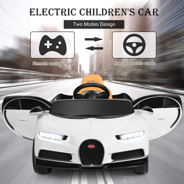 12V Kids Electric Ride On Car, Licensed Battery Powered Vehicle with Remote Control, Music, LED Lights, Horn