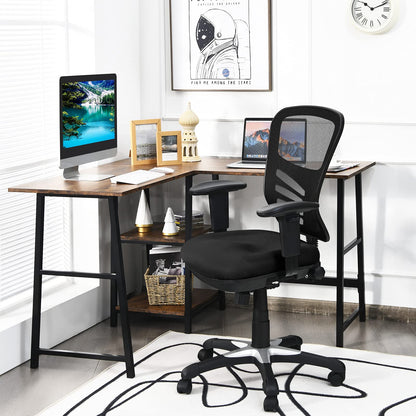 Mesh Office Chair, Height Adjustable Swivel Computer Desk Chair, Ergonomic Mid-Back