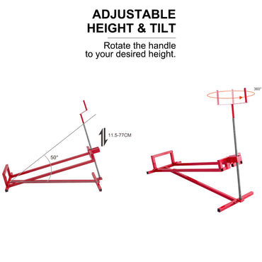 GiantexUK Ride on Mower Jack Lift, 400KG Folding Telescopic Lifting Device