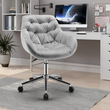 Velvet Office Chair, Ergonomic Computer Chair Swivel Desk Chair