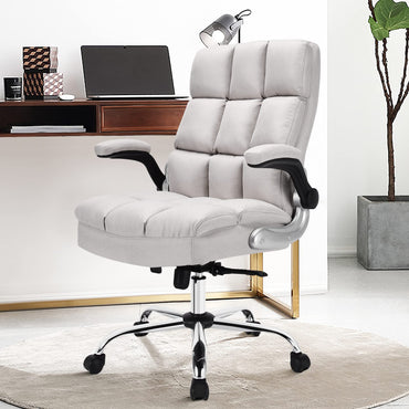 Executive Office Chair, Ergonomic High Back Swivel Computer Desk Chairs with Flip-up Armrests