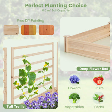 GiantexUK Garden Planter with Trellis