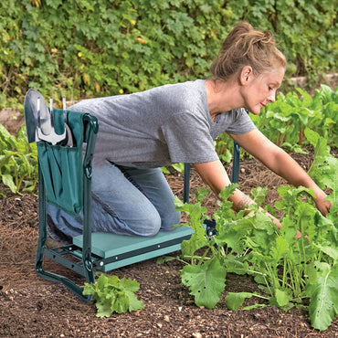 GiantexUK Garden Kneeler and Seat, Folding Garden Kneeling Stool with 1/2 Detachable Tool Pouches