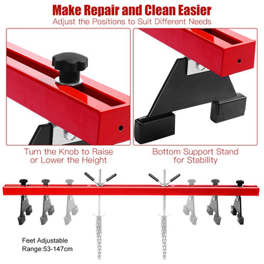 GiantexUK Steel Engine Support Double Beam, Heavy-Duty Motor Transverse Bar