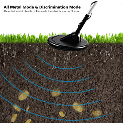 GiantexUK Metal Detector, High Accuracy Detector Kit with Waterproof Search Coil