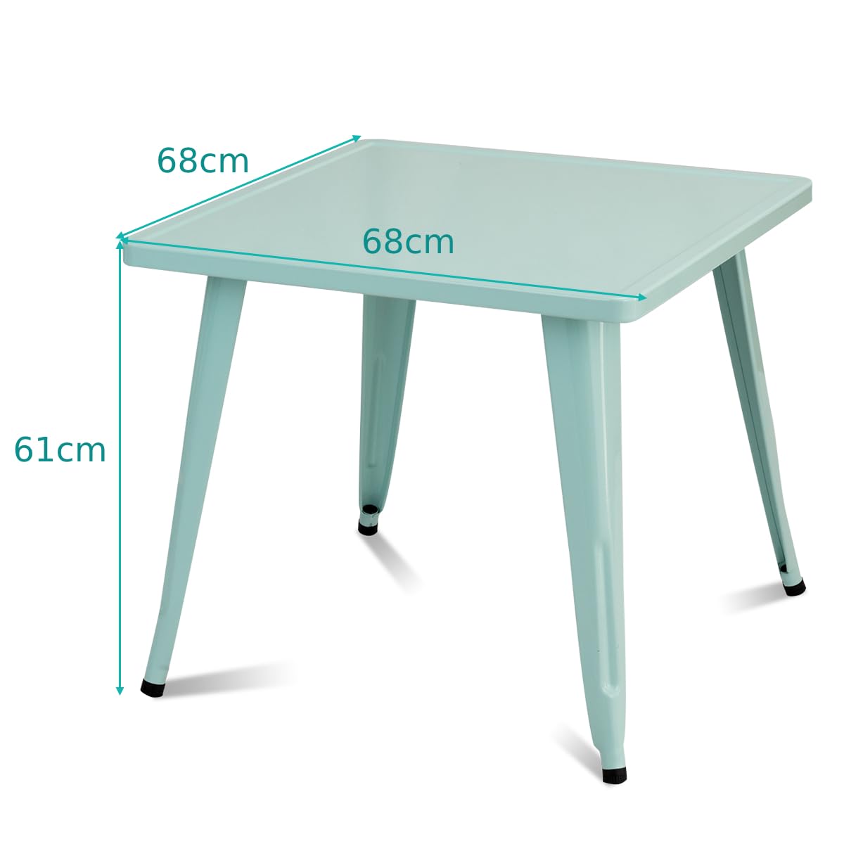 Kids Metal SquareTable With Round Corner