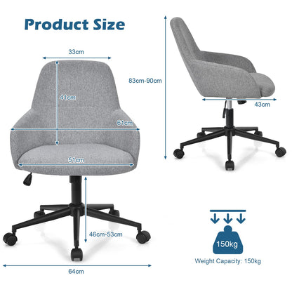 Home Office Chair, Ergonomic Swivel Computer Desk Chair Leisure Seat