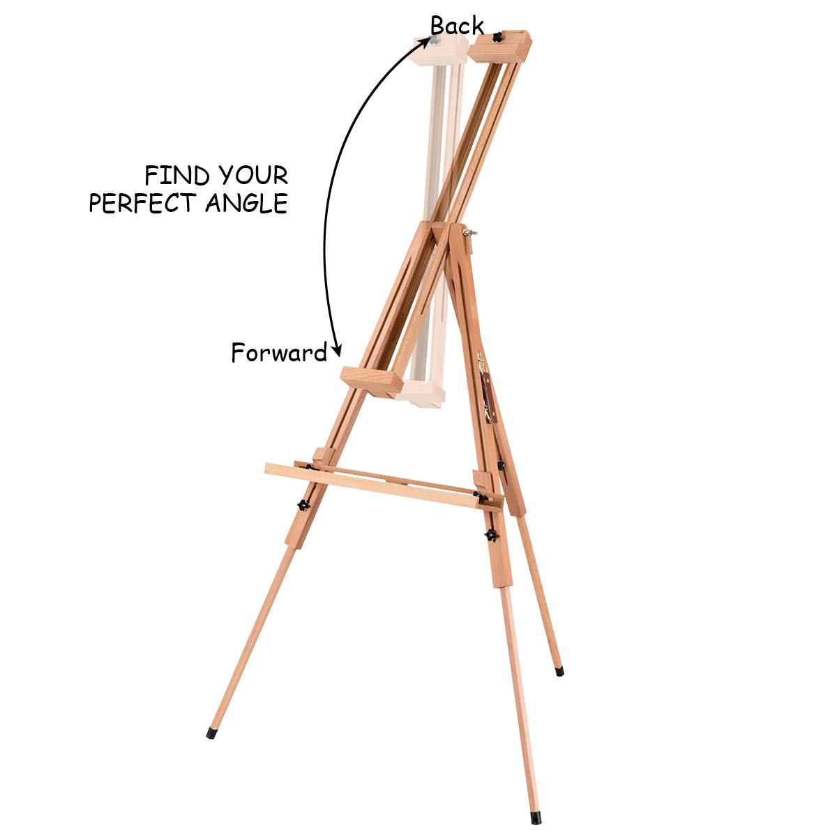 GiantexUK 1.92m/6.3ft Wooden A-Frame Easel, Folding Studio Picture Holder