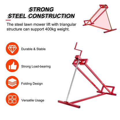 GiantexUK Ride on Mower Jack Lift, 400KG Folding Telescopic Lifting Device