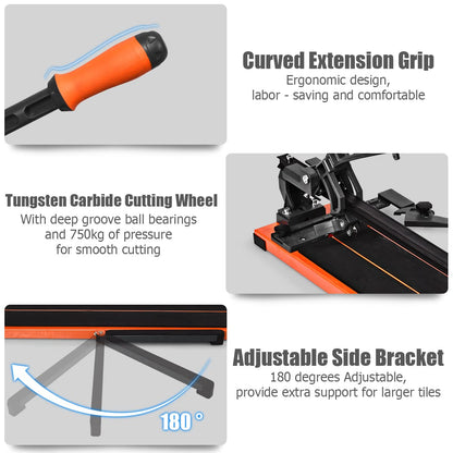 GiantexUK Manual Tile Cutter, 36 Inch Wall Floor Tile Cutting Machine with Single Rail Double Brackets