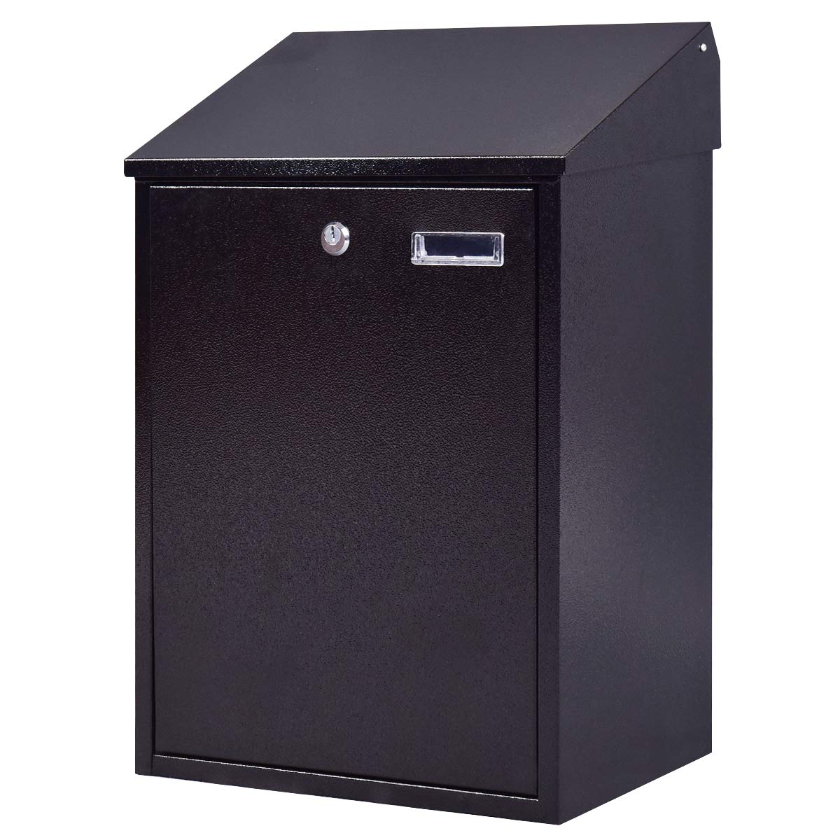 GiantexUK Wall Mounted Post Box, Large Lockable Mailbox with Keys