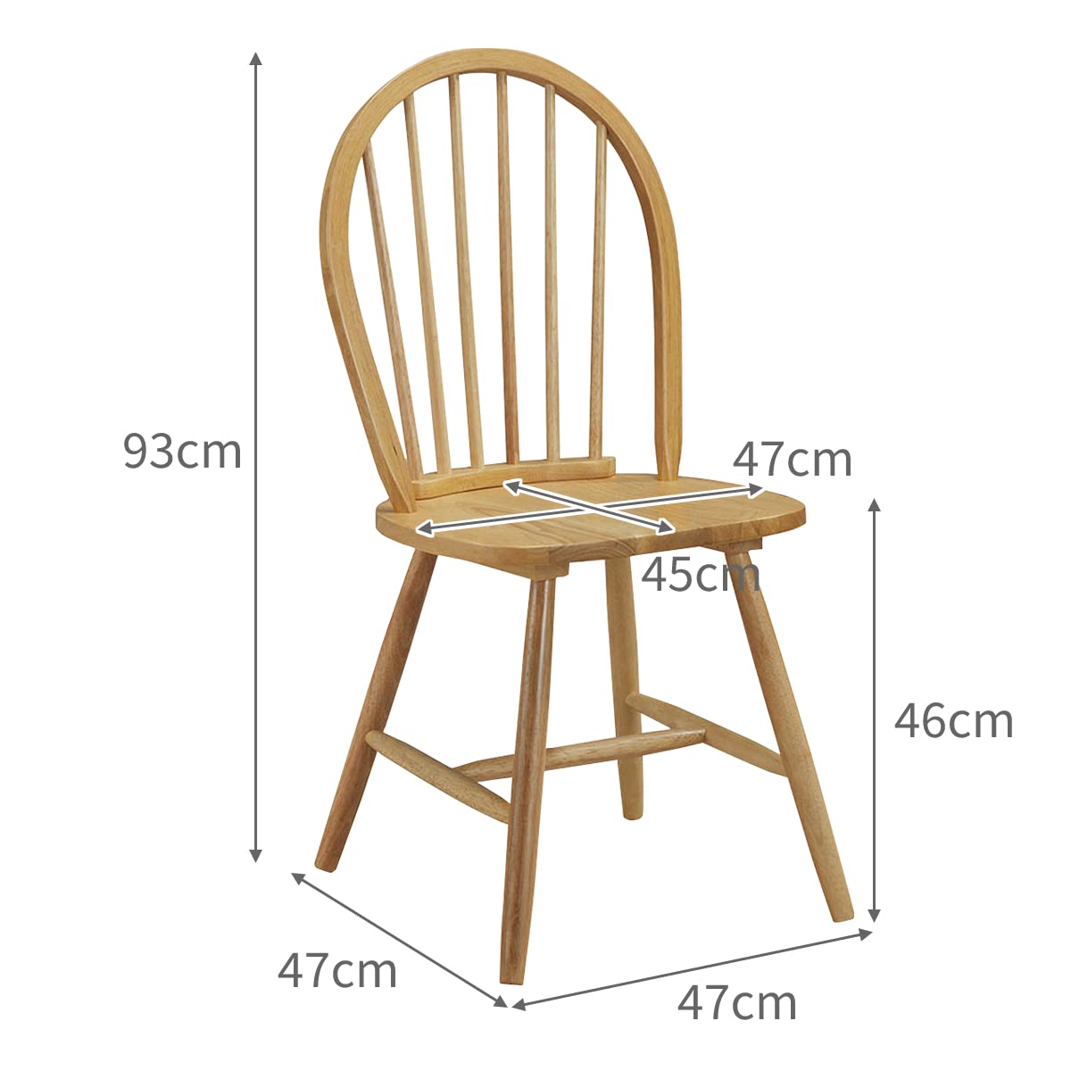 GiantexUK Set of 2/4 Wooden Chairs