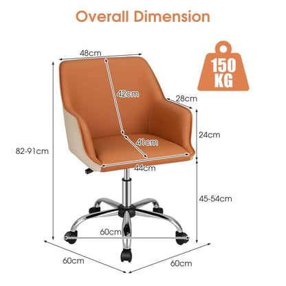 Home Office Chair, Ergonomic Swivel Computer Desk Chair Leisure Vanity Armchair