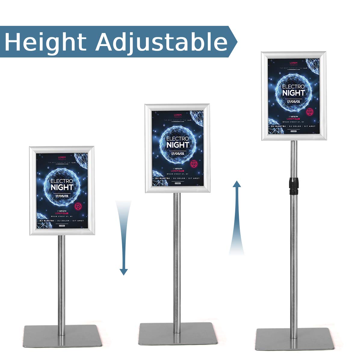 GiantexUK A4 Sign Stand, Adjustable Aluminum Poster Holder