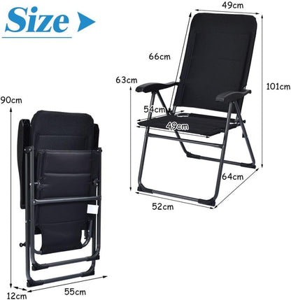 GiantexUK 2/4PCS Patio Folding Chair