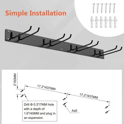 GiantexUK Wall Mounted Tool Storage Rack