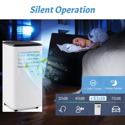 GiantexUK Portable Air Conditioner 9000BTU, 5-In-1 AC Unit, Heater, Dehumidifier, 2-Speed Fan with WiFi Smart APP, Sleep Mode