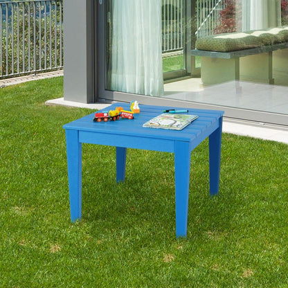 Kids Table, Waterproof Children Study Desk, Indoor Outdoor Toddler Activity Furniture for Painting, Dining, Entertainment