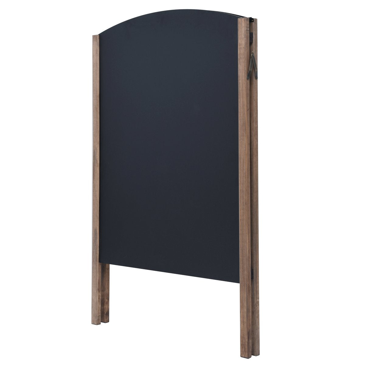 GiantexUK Folding A-Frame Chalkboard, Double Sided Blackboard with Adjustable Angle and Non-Slip Pads (65 x 65 x 97cm)