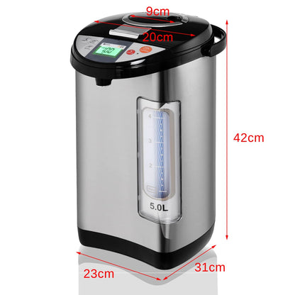 GiantexUK 5L Hot Water Dispenser, Stainless Steel Catering Urn with 24H Timer