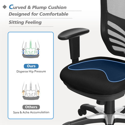 Mesh Office Chair, Height Adjustable Swivel Computer Desk Chair, Ergonomic Mid-Back