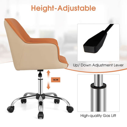 Home Office Chair, Ergonomic Swivel Computer Desk Chair Leisure Vanity Armchair