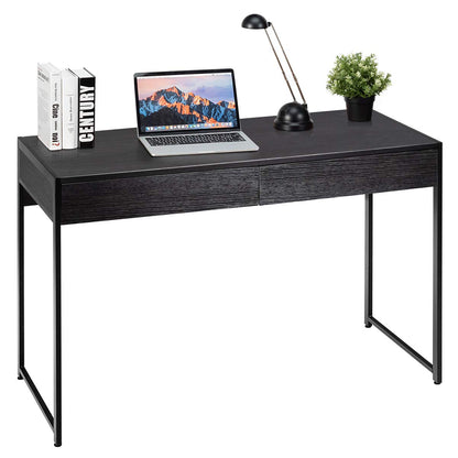 Computer Desk, Laptop Workstation Writing Table with 2 Drawers