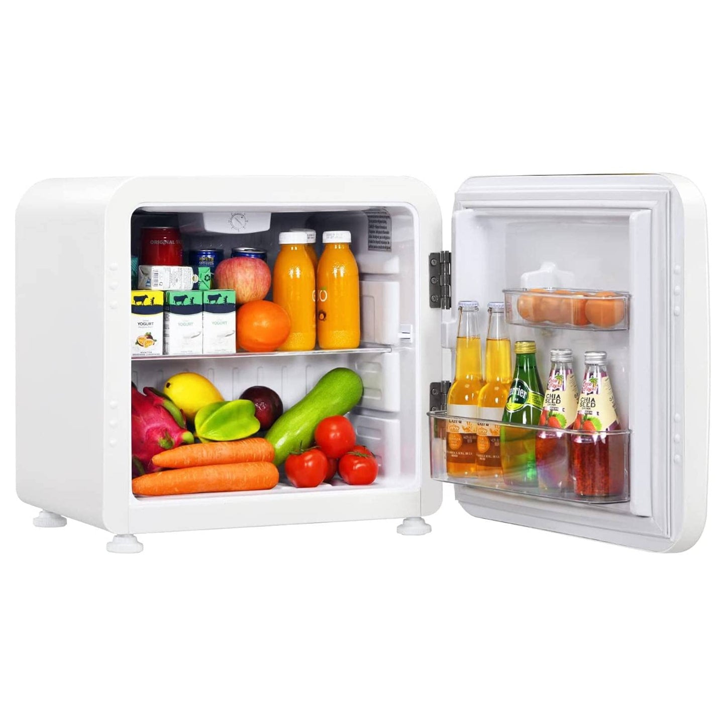 GiantexUK 42L/68L Mini Fridge, Portable Freezer Refrigerator with LED Light