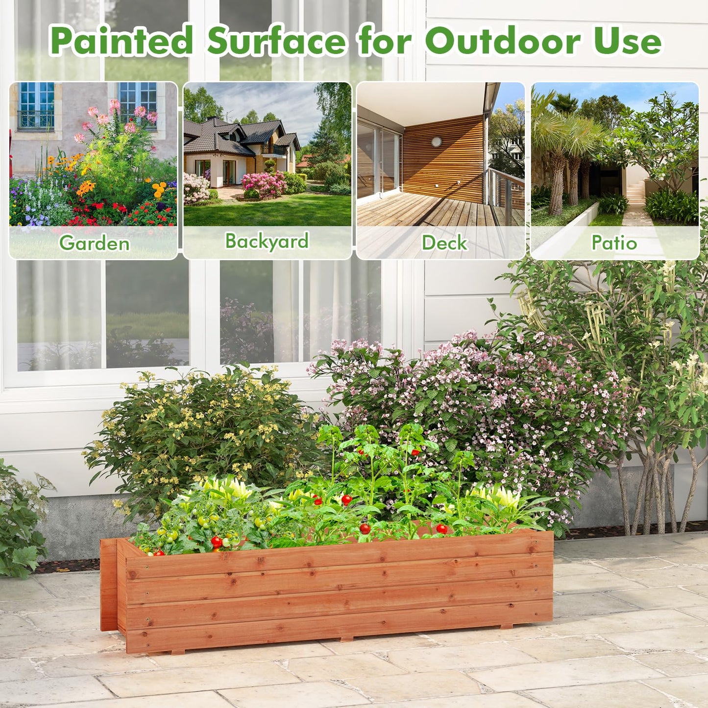 GiantexUK Wooden Garden Planter