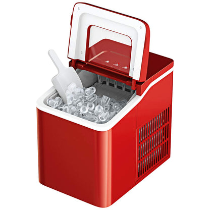 GiantexUK 12kg/24h Countertop Ice Maker, Portable Ice Cube Maker with Ice Basket and Scoop