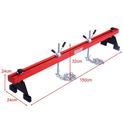 GiantexUK Steel Engine Support Double Beam, Heavy-Duty Motor Transverse Bar