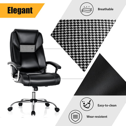 Executive Office Chair, Height Adjustable Swivel Computer Desk Chair with Rocking Function